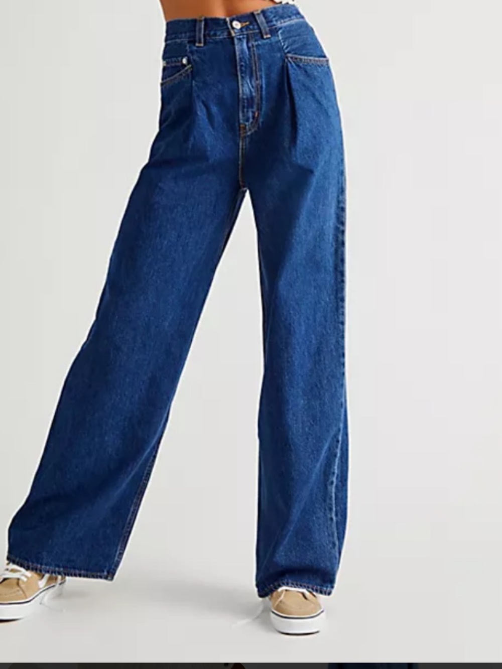 Woman’s Levi’s High Loose Dark Blue Wide-Leg Jeans